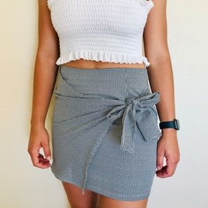 LF wrap mini skirt